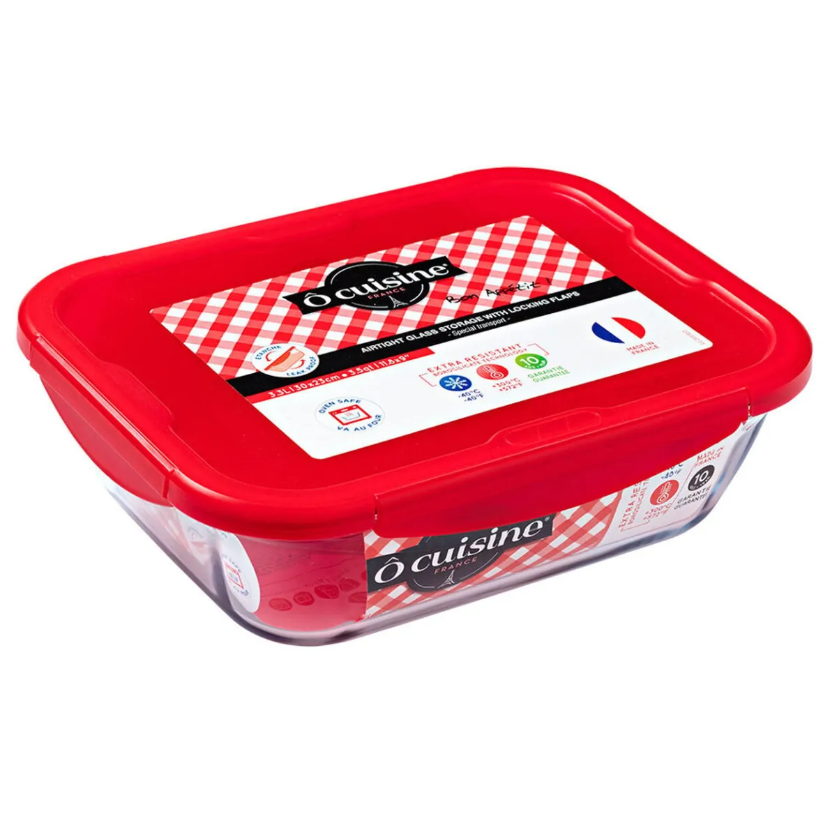 Conservation Alimentaire<Gifi Plat à four avec couvercle hermétique Ô Cuisine 30x23 cm