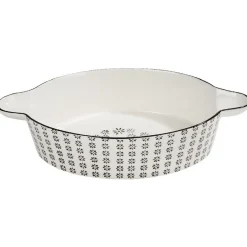Cuisson<Gifi Plat à four blanc et noir Jaya bohème