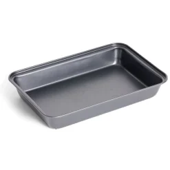 Cuisson<Gifi Plat à four en métal noir 30x20xH4,8cm