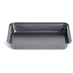 Cuisson<Gifi Plat à four en métal noir 30x20xH4,8cm