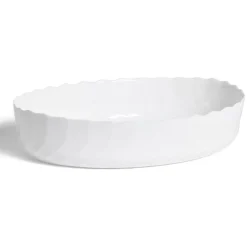 Cuisson<Gifi Plat à four en verre opale blanc 36,9x28,6xH8cm