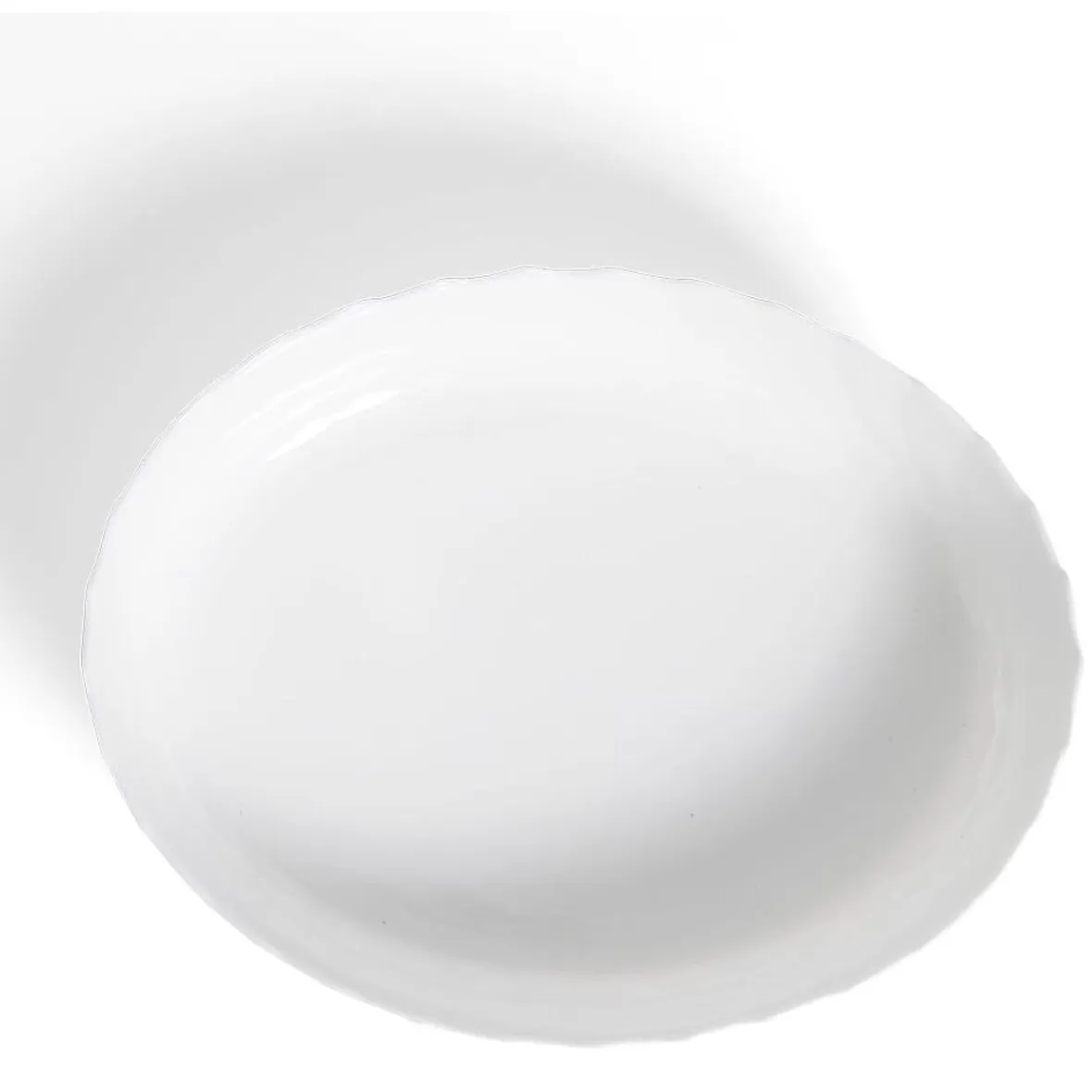 Cuisson<Gifi Plat à four en verre opale blanc 36,9x28,6xH8cm