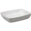 Cuisson<Gifi Plat à four martelé gris blanc