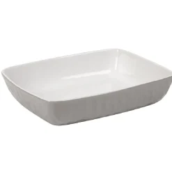 Cuisson<Gifi Plat à four martelé gris blanc