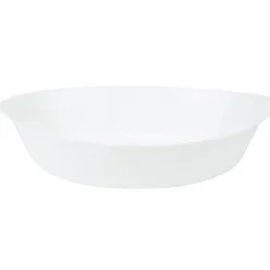Cuisson<Gifi Plat à four ovale Luminarc verre blanc 32 cm