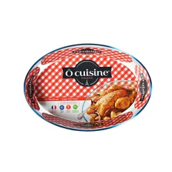 Cuisson<Gifi Plat à four ovale transparent