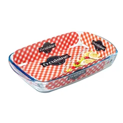 Cuisson<Gifi Plat à four rectangle verre