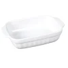 Cuisson<Gifi Plat à four rectangulaire en céramique blanc 22x13,5xH.5 cm