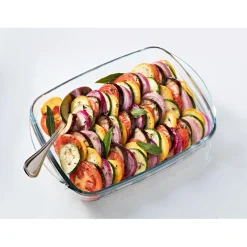 Cuisson<Gifi Plat à four rectangulaire verre transparent