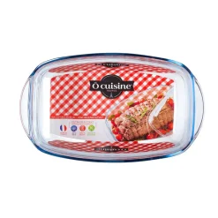 Cuisson<Gifi Plat à four rectangulaire transparent 6,5 L
