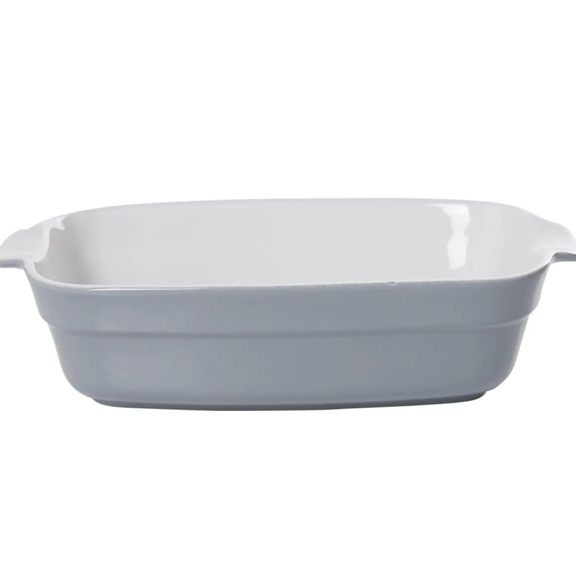 Cuisson<Gifi Plat à four rectangulaire gris blanc