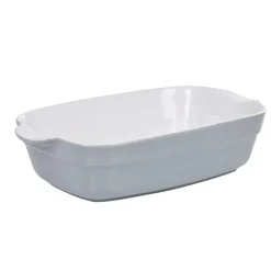 Cuisson<Gifi Plat à four rectangulaire gris blanc