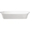 Cuisson<Gifi Plat à four rectangulaire blanc grès