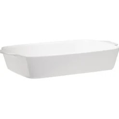 Cuisson<Gifi Plat à four rectangulaire blanc grès