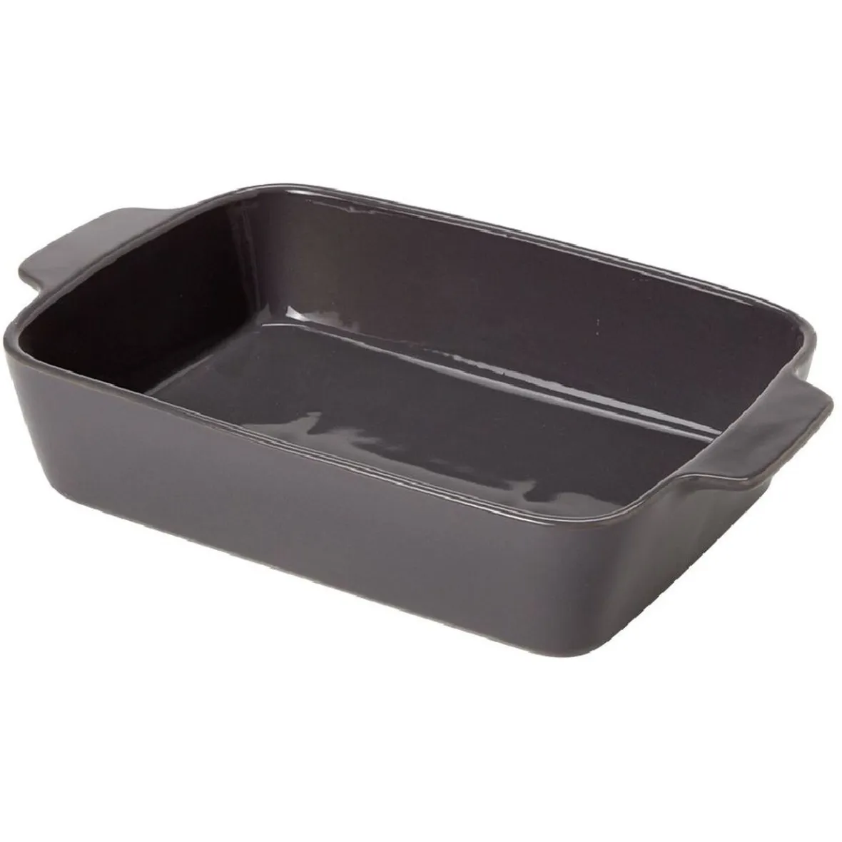 Cuisson<Gifi Plat à four rectangulaire avec poignées rouge et blanc
