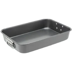 Cuisson<Gifi Plat à four XXL antiadhésif inoxydable