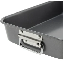Cuisson<Gifi Plat à four XXL antiadhésif inoxydable