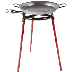 Cuisson<Gifi Plat à paella ø 40 cm avec réchaud gaz et trépied H66 cm