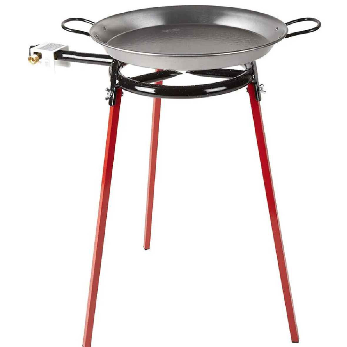 Cuisson<Gifi Plat à paella ø 40 cm avec réchaud gaz et trépied H66 cm