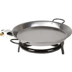 Cuisson<Gifi Plat à paella ø 40 cm avec réchaud gaz et trépied H66 cm