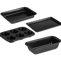 Cuisson<Gifi Plat à pâtisserie acier noir x4
