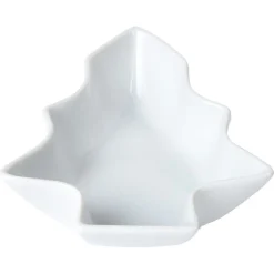 Gifi Plat apéritif porcelaine blanc 10x10xH.3,5 cm| Vaisselle Et Accessoires De Table