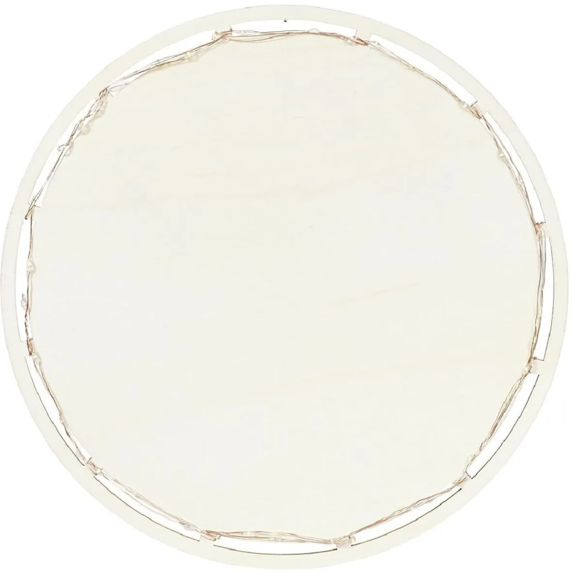 Préparation Culinaire<Gifi Plat de présentation à LED Ø26,5cm bois beige