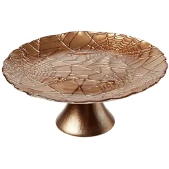 Gifi Plat de présentation Halloween en verre Ø21cm| Vaisselle Et Accessoires De Table