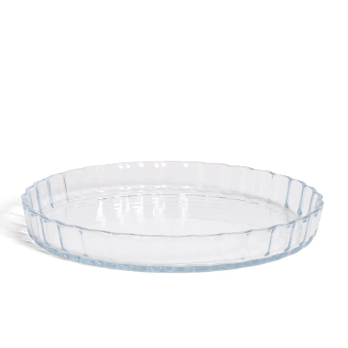 Cuisson<Gifi Plat en verre borosilicate x2 - Ø22,6cm et Ø27cm