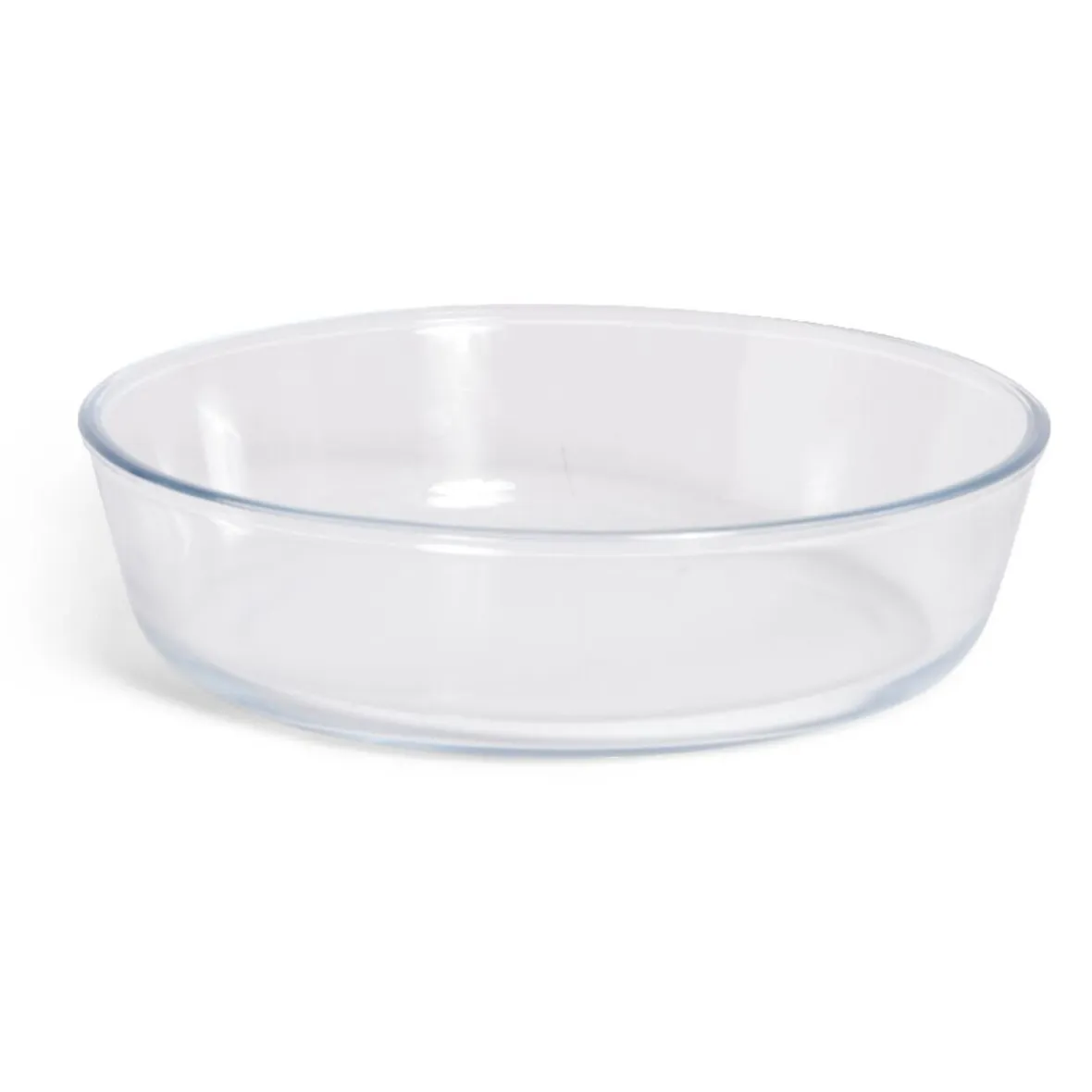 Cuisson<Gifi Plat en verre borosilicate x2 - Ø22,6cm et Ø27cm