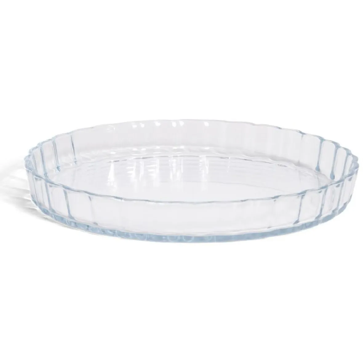 Cuisson<Gifi Plat en verre borosilicate x2 - Ø22,6cm et Ø27cm