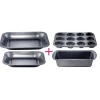 Cuisson<Gifi Plat gris carbone en métal x4
