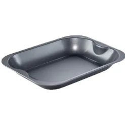 Cuisson<Gifi Plat gris carbone en métal x4