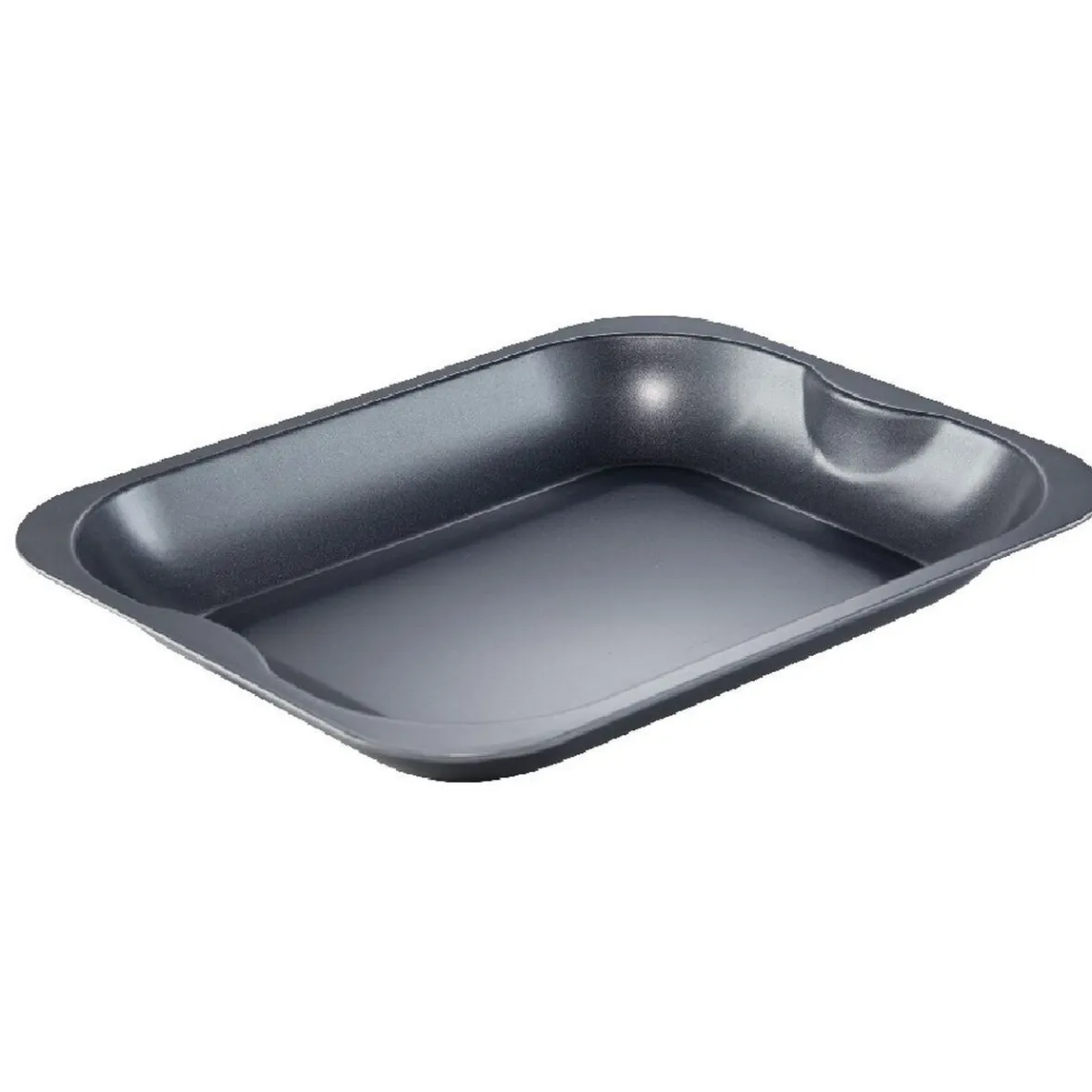 Cuisson<Gifi Plat gris carbone en métal x4