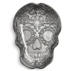 Vaisselle Et Accessoires De Table<Gifi Plat Halloween tête de mort mexicaine en verre noir 15x11xH2cm