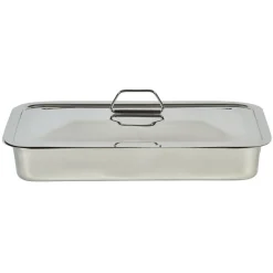 Cuisson<Gifi Plat inox XXL avec couvercle