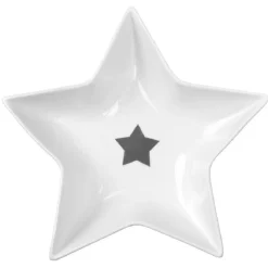 Gifi Plat porcelaine étoile| Vaisselle Et Accessoires De Table