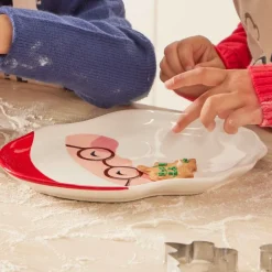 Gifi Plat Père-Noël dolomite| Vaisselle Et Accessoires De Table