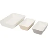 Cuisson<Gifi Plat rectangulaire cuisson four x3 céramique blanc