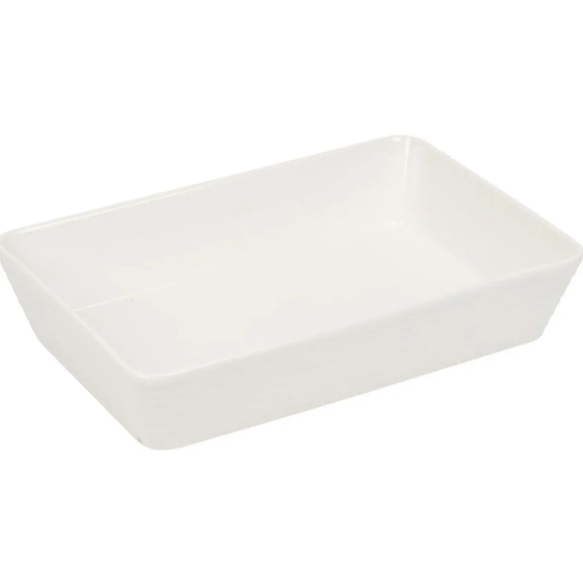 Cuisson<Gifi Plat rectangulaire cuisson four x3 céramique blanc