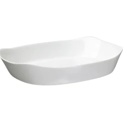 Cuisson<Gifi Plat rectangulaire en opale couleur blanc 30x22cm