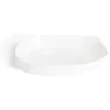 Cuisson<Gifi Plat rectangulaire 22x30cm Luminarc contour relief blanc