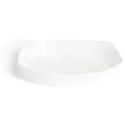 Cuisson<Gifi Plat rectangulaire 22x30cm Luminarc contour relief blanc