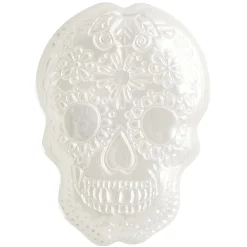 Gifi Plat tête de mort Halloween en verre| Vaisselle Et Accessoires De Table