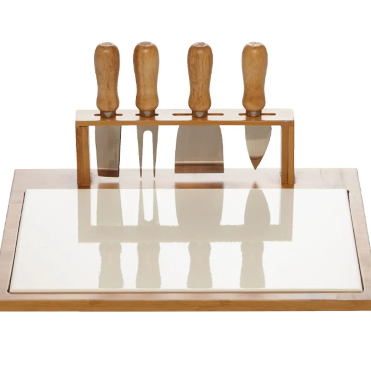 Gifi Plateau à fromage et 4 accessoires| Vaisselle Et Accessoires De Table