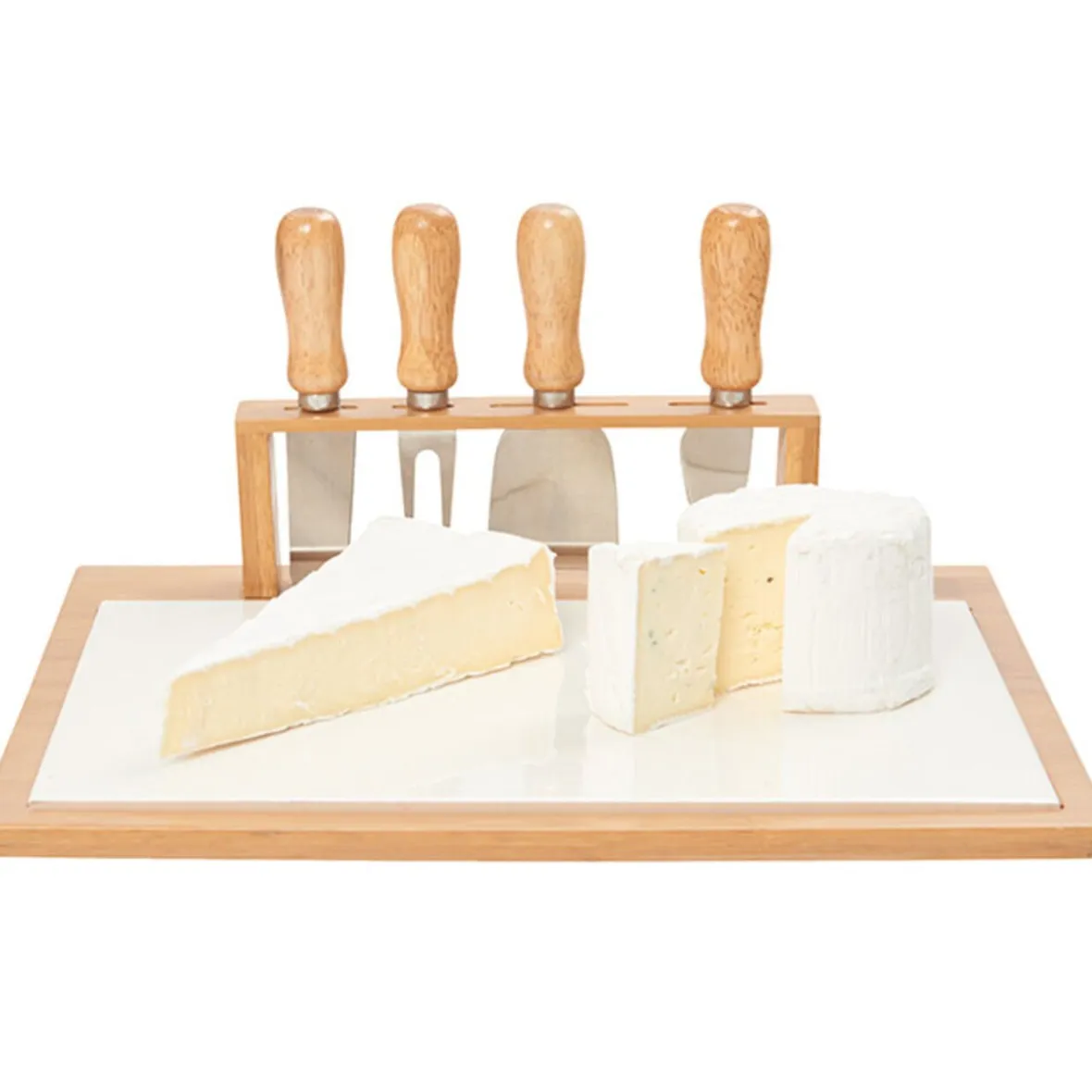 Gifi Plateau à fromage et 4 accessoires| Vaisselle Et Accessoires De Table