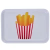 Gifi Plateau blanc rectangulaire style fast food cornet de frites| Vaisselle Et Accessoires De Table