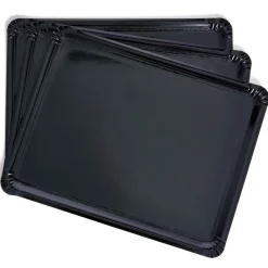 Vaisselle Et Accessoires De Table<Gifi Plateau carton noir 34x45,5cm x3