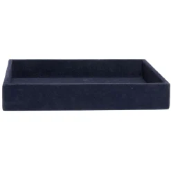 Gifi Plateau décoratif en velours bleu| Vaisselle Et Accessoires De Table