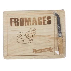 Gifi Plateau de fromage avec couteau| Vaisselle Et Accessoires De Table